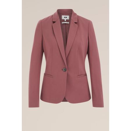 WE Fashion Dames getailleerde jersey blazer met stretch - Rose - Viscose - Maat: XS