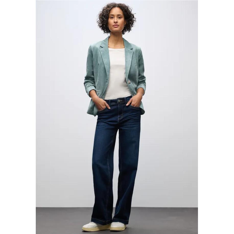 Street One Corduroy blazer Blauw