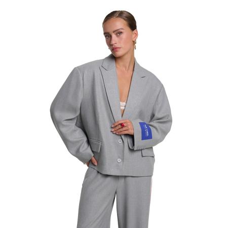 Alix The Label Coated Herringbone Blazer