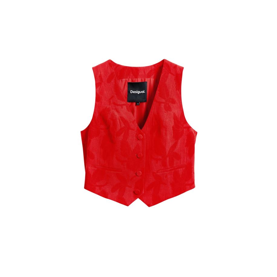 Desigual Desigual Gilet rood -