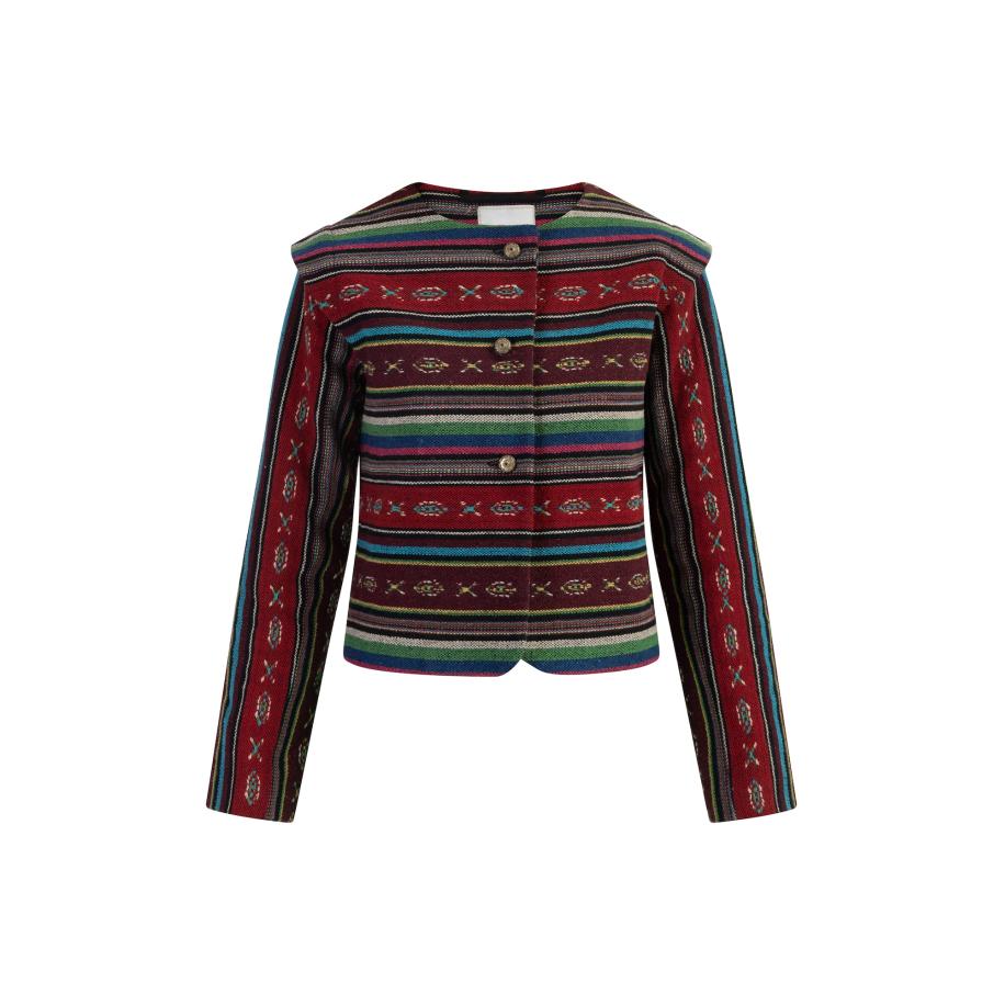 IZIA IZIA Blazers lichtblauw / groen / rood / zwart -