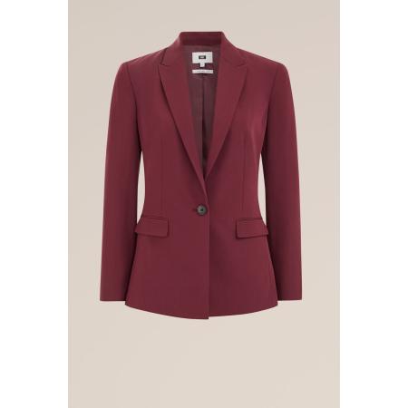 WE Fashion Dames Slim fit blazer - Slim Fit - Rood - Maat: 32