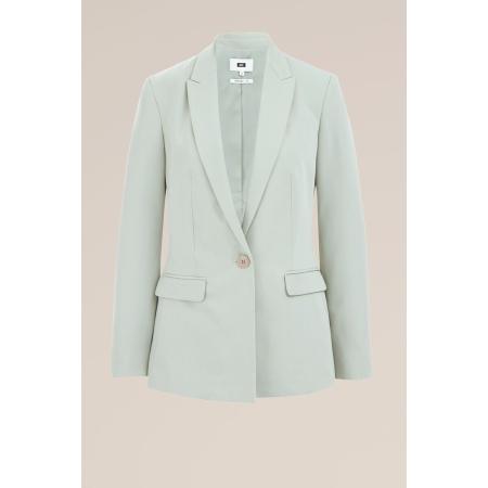 WE Fashion Dames Slim fit blazer - Marly - Slim Fit - Mintgroen - Maat: 40