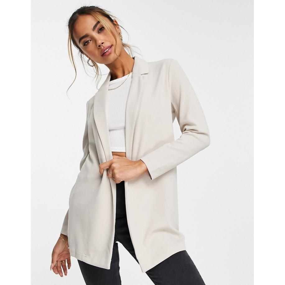 JDY Lichtgewicht blazer in beige-Neutraal Multicolor