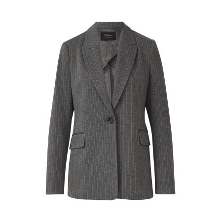 s.Oliver BLACK LABEL s.Oliver BLACK LABEL Blazers grijs gemêleerd / wit