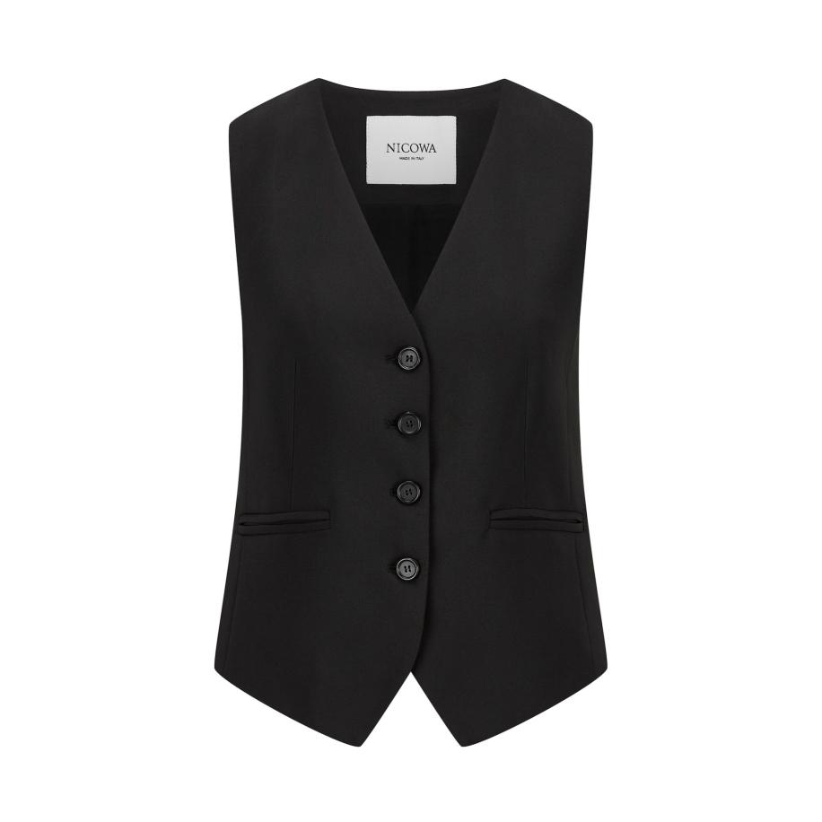 Nicowa Nicowa Gilet zwart -
