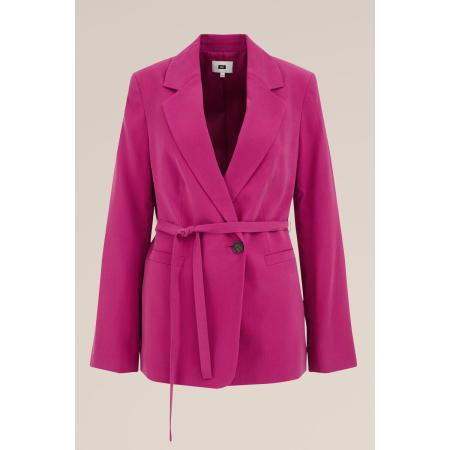 WE Fashion Dames regular fit blazer - Regular fit - Paars - Viscose - Maat: 34