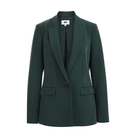 WE Fashion Dames Slim fit blazer - Slim Fit - Mosgroen - Maat: 32