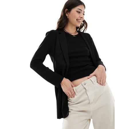JDY Lichtgewicht blazer in zwart, deel van co-ord set