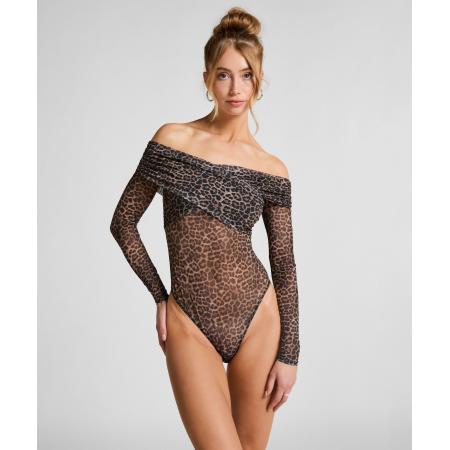 Hunkemöller Body Keisha Leopard Zwart