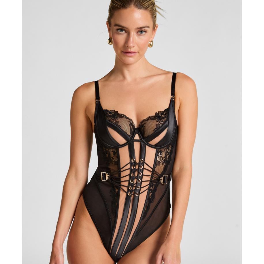 Hunkemöller Body Avela Zwart Zwart