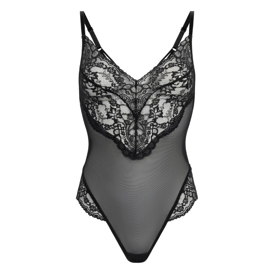 Hunkemöller Body Sabrina Zwart Zwart