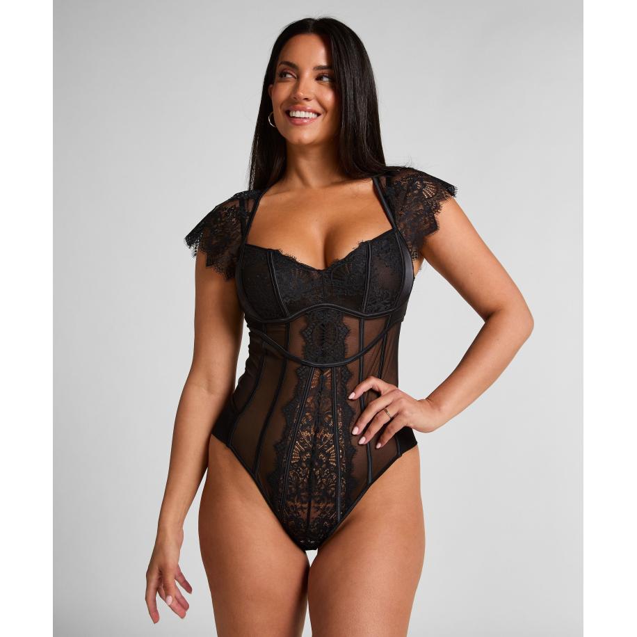 Hunkemöller Body Zoe Zwart Zwart