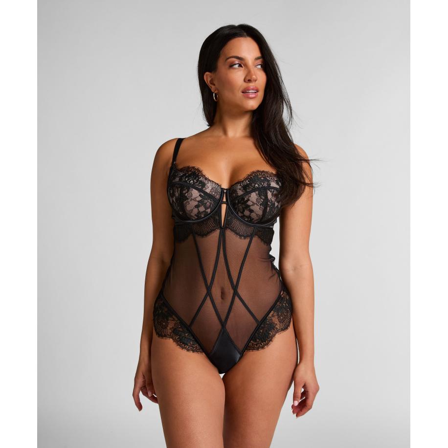 Hunkemöller Body Tiah Zwart Zwart