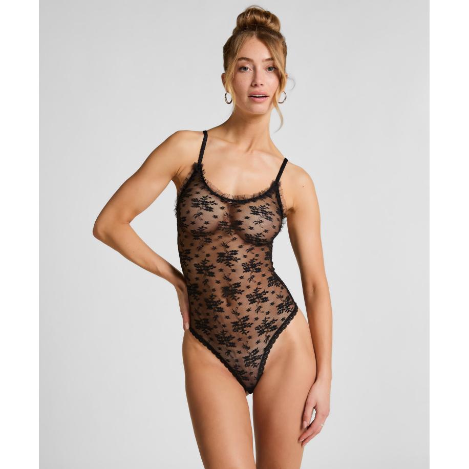 Hunkemöller Body Darcy Zwart Zwart