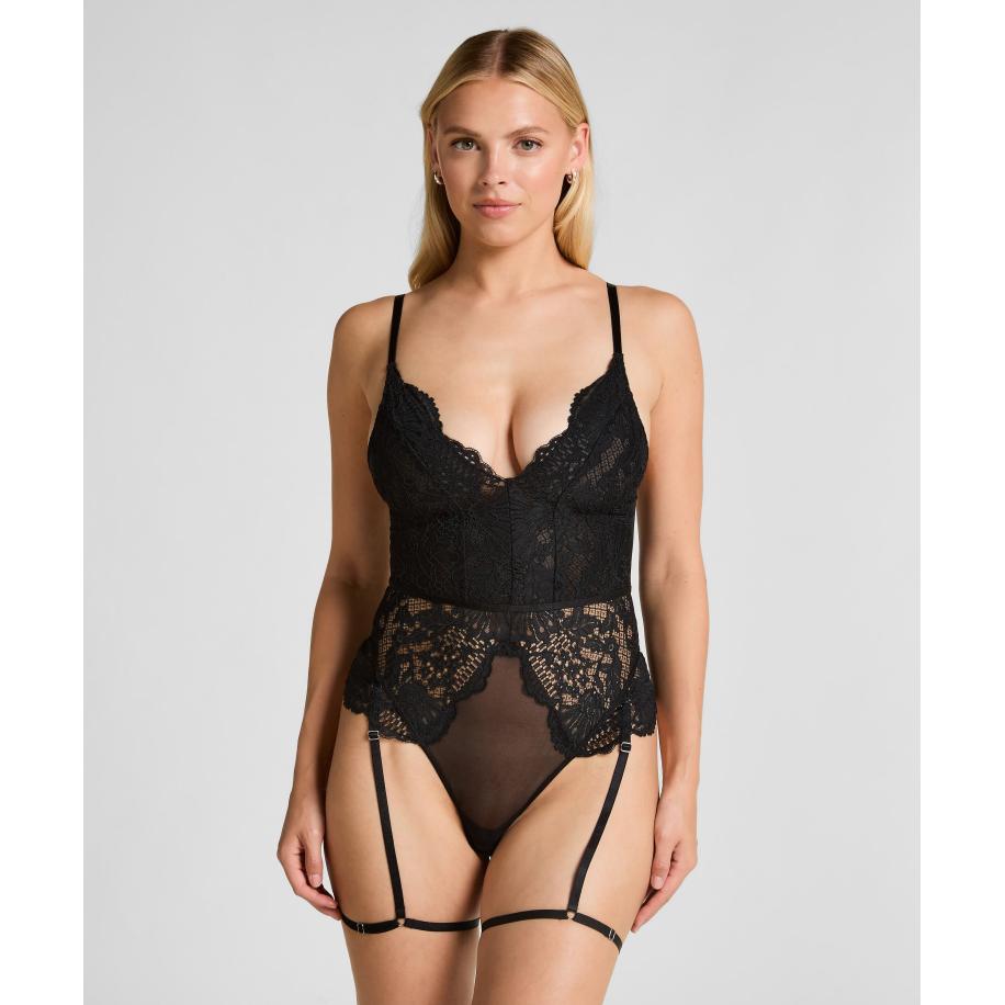 Hunkemöller Body Whitney Zwart Zwart