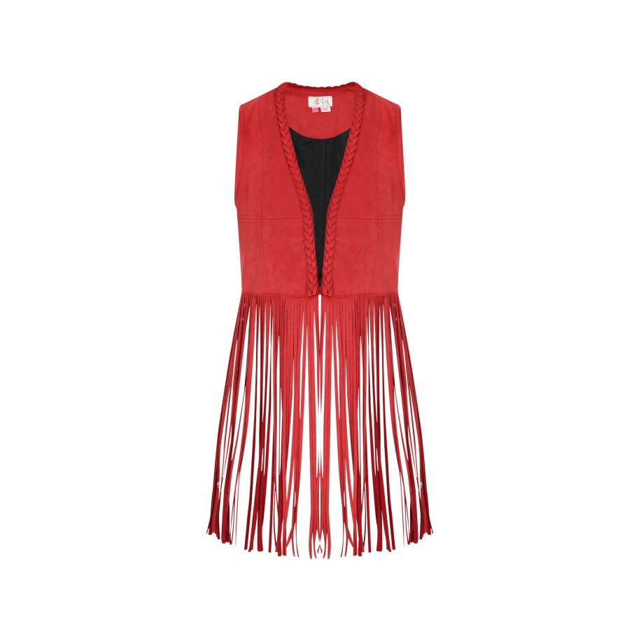 IZIA IZIA Bodywarmer Boho rood -