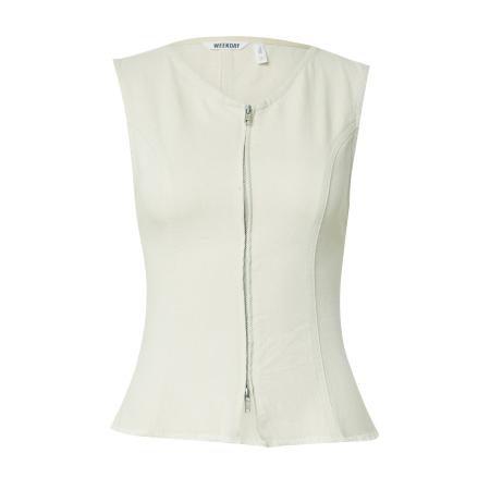 WEEKDAY Bodywarmer Romy white denim