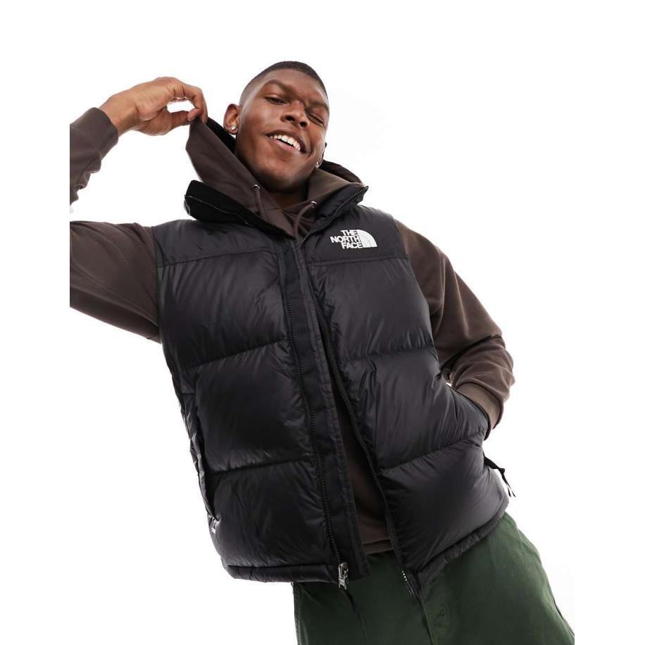 The North Face - '96 Retro Nuptse - Gewatteerde bodywarmer met donsvulling in zwart Zwart