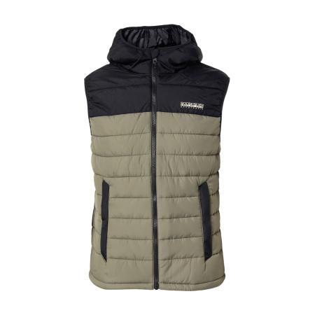 Napapijri NAPAPIJRI Bodywarmer A-GESAR olijfgroen / zwart / wit