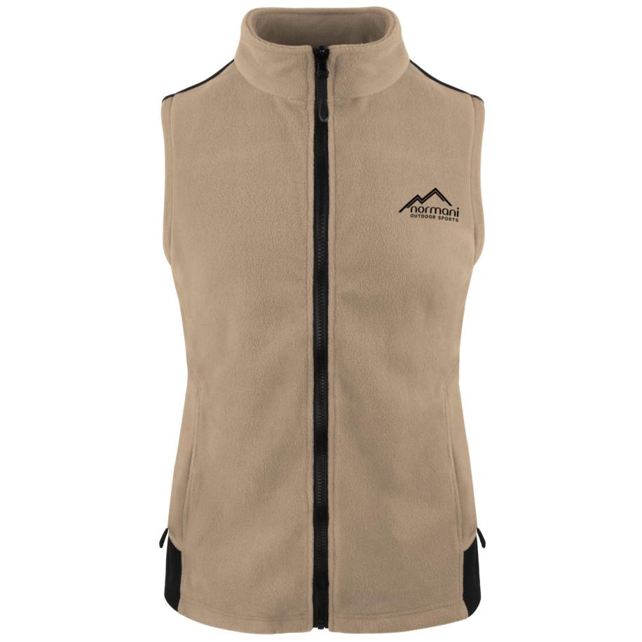 normani Sportbodywarmer Barrie beige / zwart Bruin