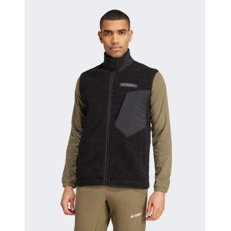 adidas - Terrex Xploric - Bodywarmer van hoogpolig fleece in zwart