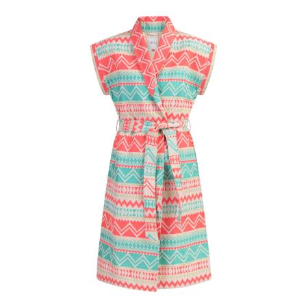 IZIA IZIA Bodywarmer beige / turquoise / goud / pink