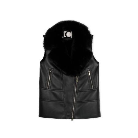 Lola Casademunt Lola Casademunt Bodywarmer goud / zwart