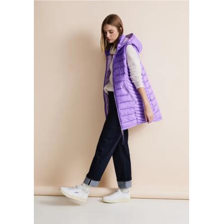 Street One Lange bodywarmer met capuchon