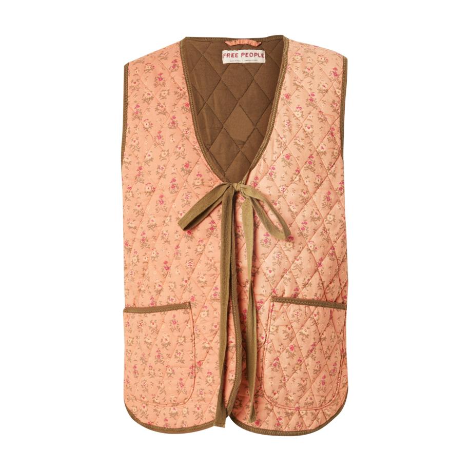 Free People Free People Bodywarmer Claudine grijs / groen / oranje / pink -