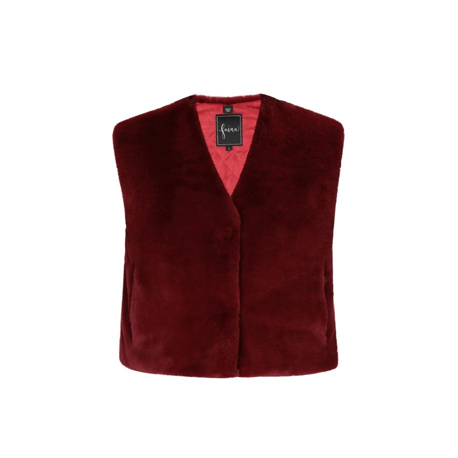 Faina faina Bodywarmer wijnrood -