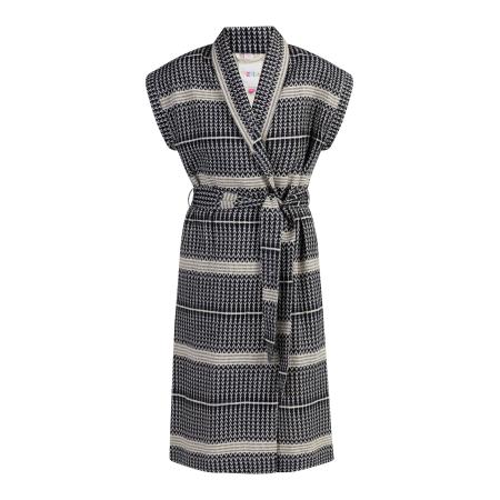 IZIA IZIA Bodywarmer nachtblauw / lichtgrijs