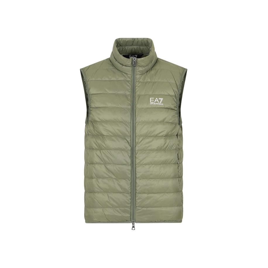 Emporio Armani EA7 Emporio Armani Bodywarmer olijfgroen / wit -