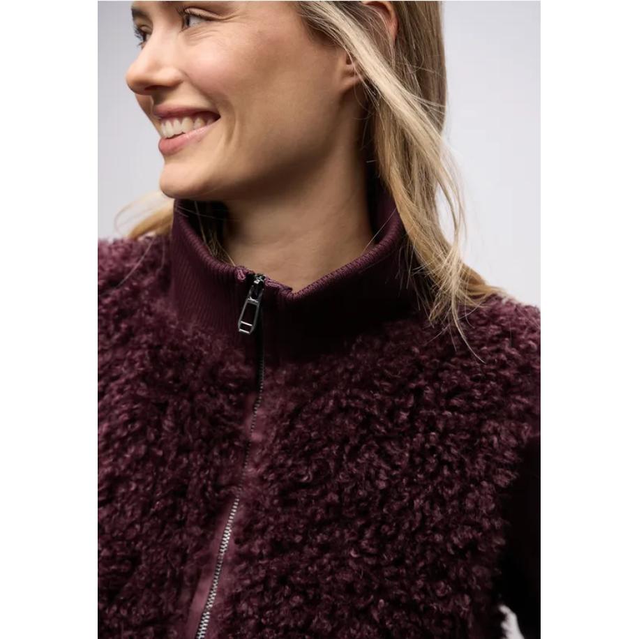 Street One Gilet van imitatiebont Rood