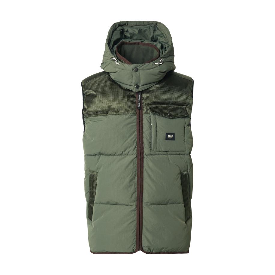 Scotch & Soda SCOTCH & SODA Bodywarmer donkerbruin / groen / donkergroen -