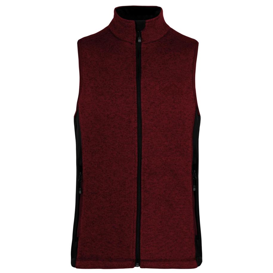 normani Sportbodywarmer Kashechewan bordeaux / zwart Rood