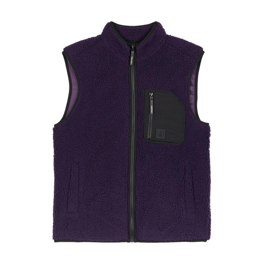 Volcom Volcom Bodywarmer Muzzer Fuzzar donkerlila / zwart -