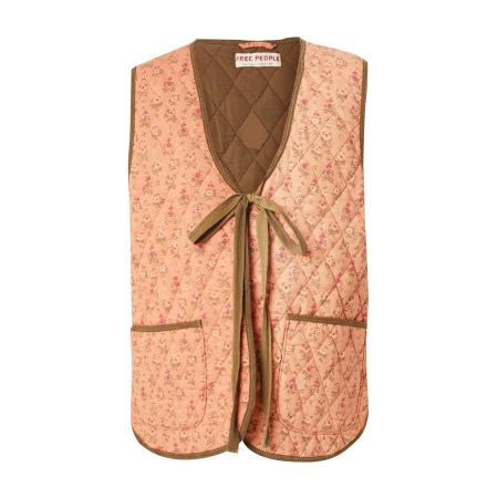 Free People Free People Bodywarmer Claudine grijs / groen / oranje / pink