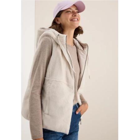 CECIL Omkeerbaar vest van imitatiebont