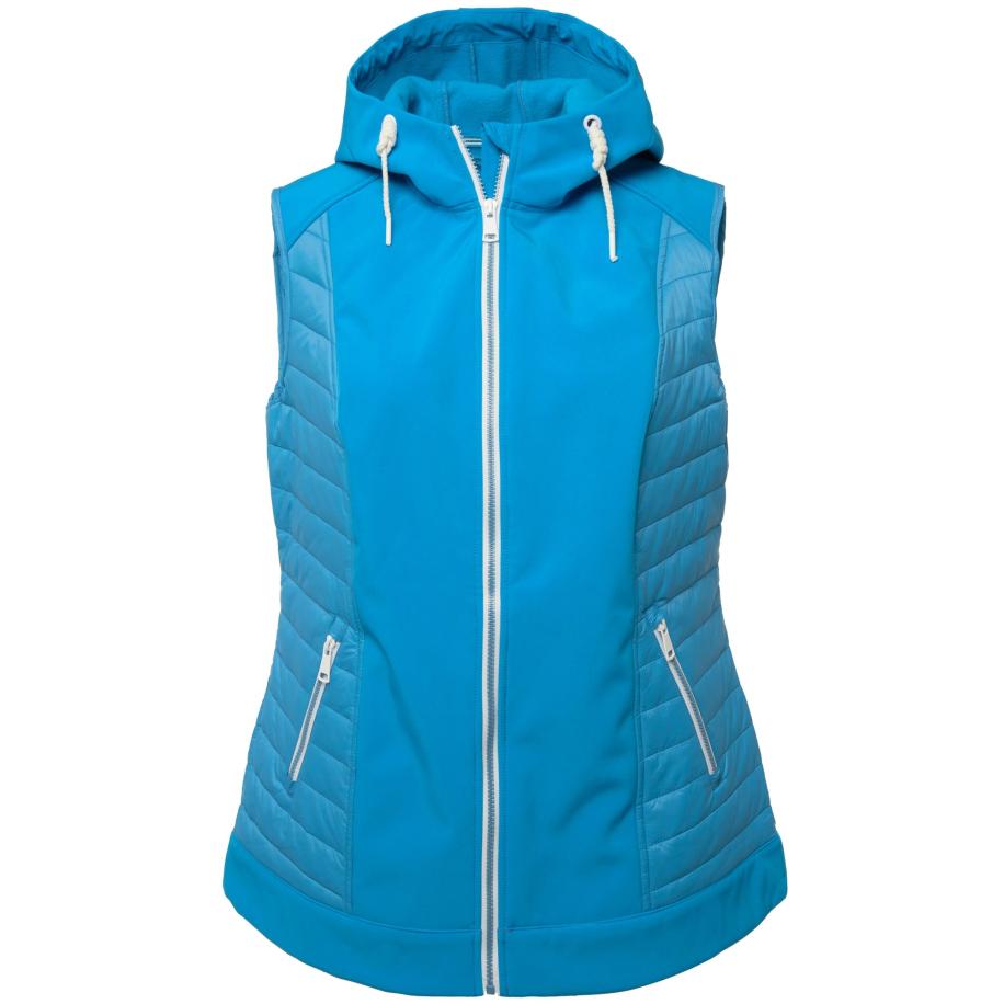 Ulla Popken Ulla Popken Sportbodywarmer blauw -