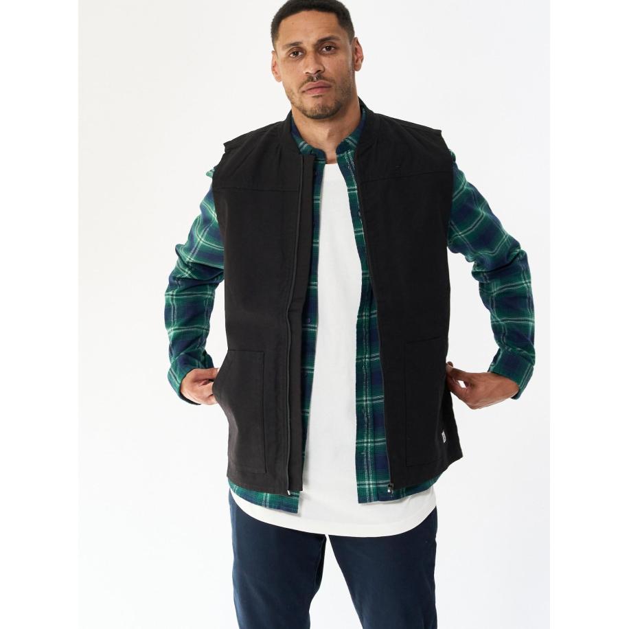 Legends Bodywarmer Heavy Canvas zwart Zwart