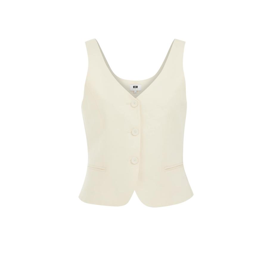 WE Fashion WE Studio Bodywarmer natuurwit -