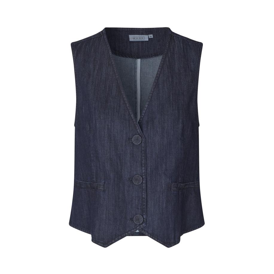 Masai Masai Bodywarmer blauw denim -
