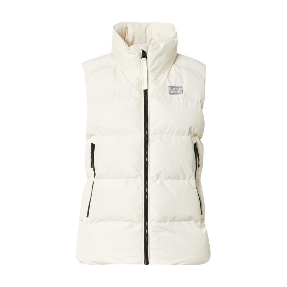Superdry Superdry Bodywarmer grijs / zwart / natuurwit -