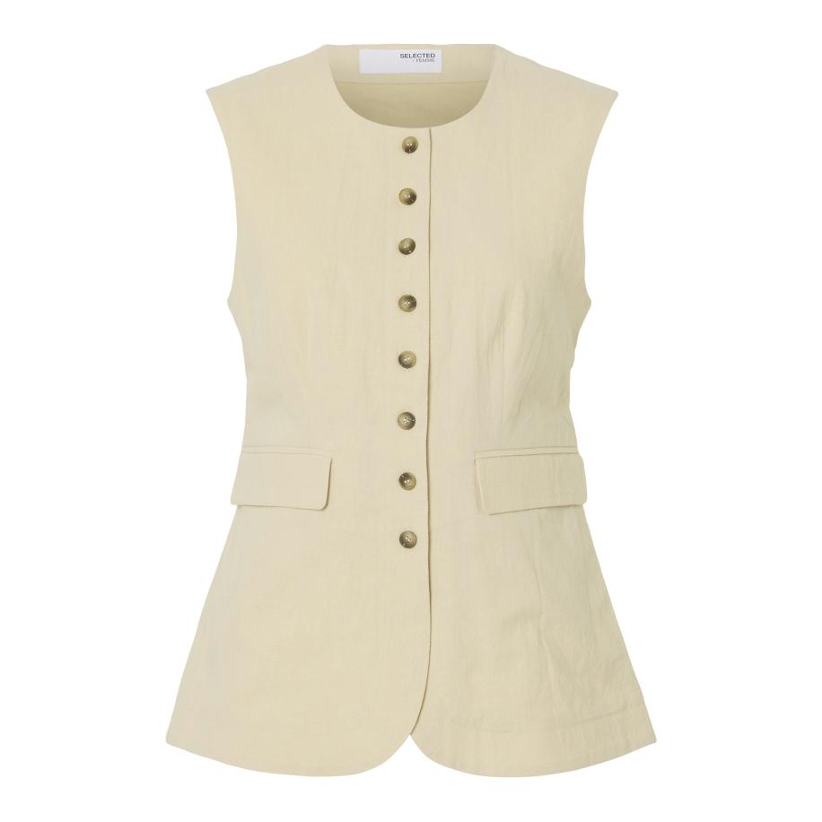 Selected SELECTED Bodywarmer SLFIluna crème -