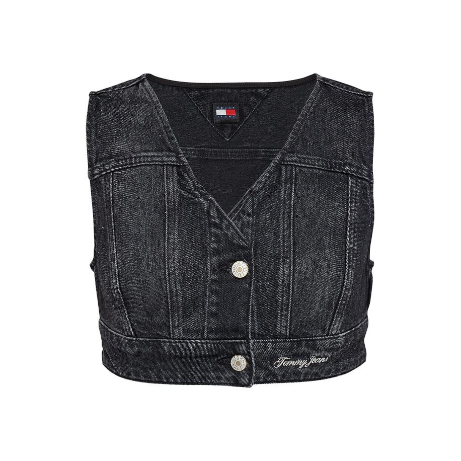 Tommy Jeans Tommy Jeans Bodywarmer black denim / wit -