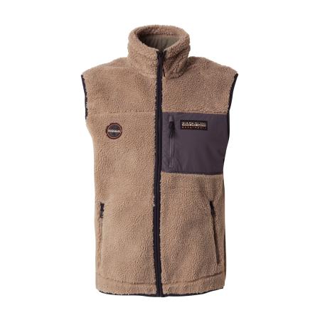 Napapijri NAPAPIJRI Bodywarmer YUPIK cappuccino / grijs / oranje / zwart