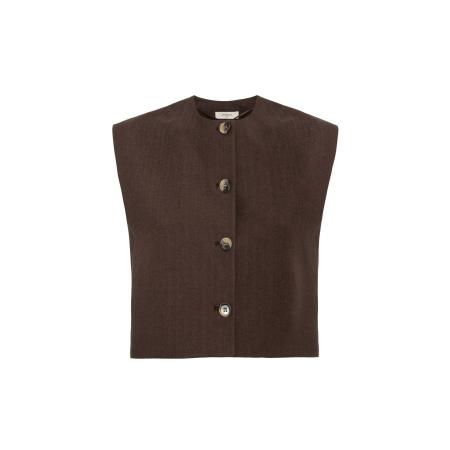 Antioch Antioch Bodywarmer donkerbruin / offwhite