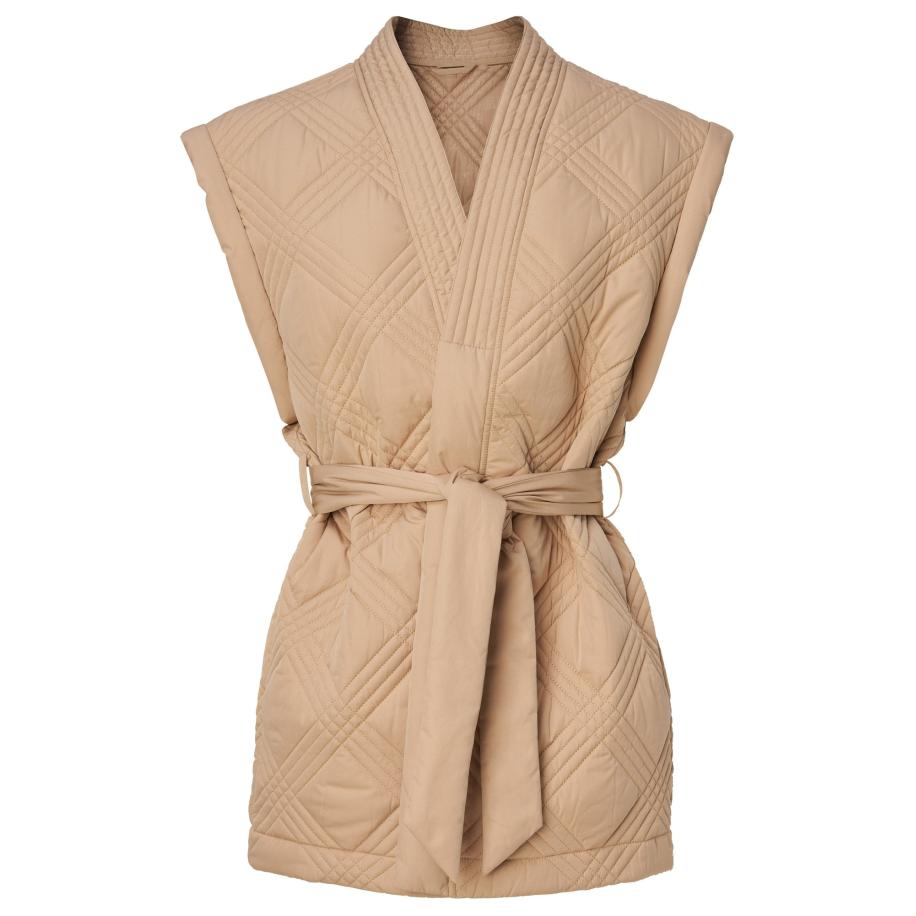 Salsa Salsa Jeans Bodywarmer donkerbeige -