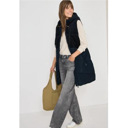 CECIL Corduroy mix puffer vest